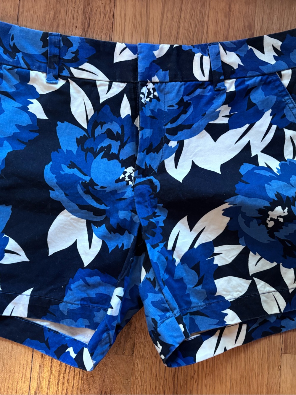 Tommy Hilfiger Navy, Royal Blue & White Floral Bermudas